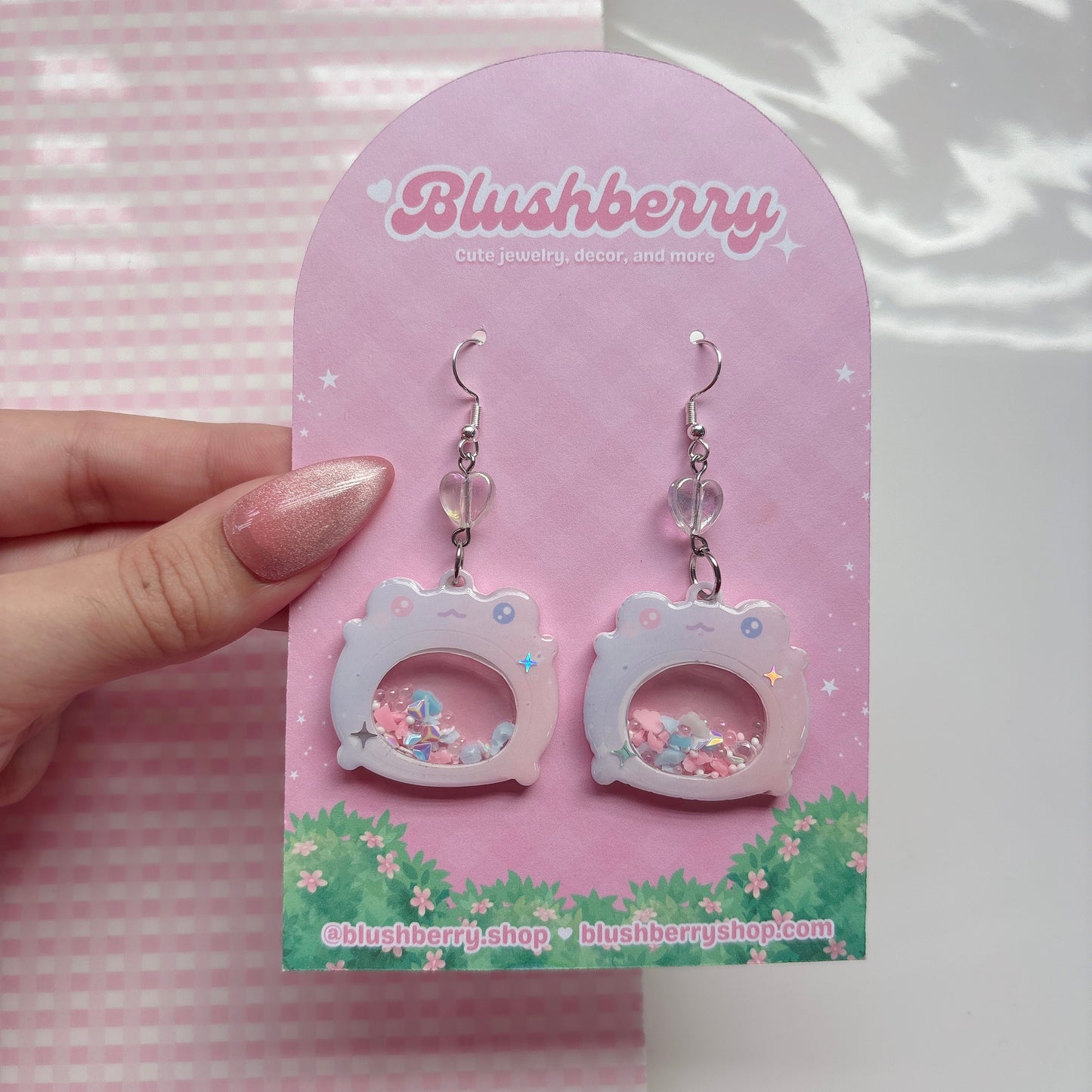 Cotton Candy Froggy Earrings