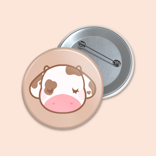 Cocoa Button Pin 1.5”