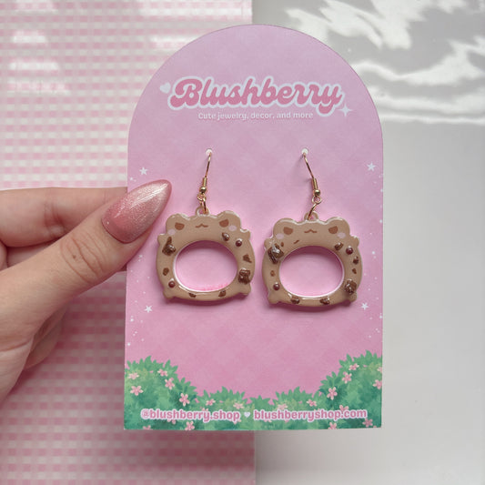 Choco Brownie Froggy Earrings