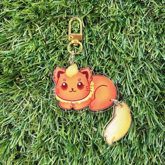 Kittylution Orange Keychain