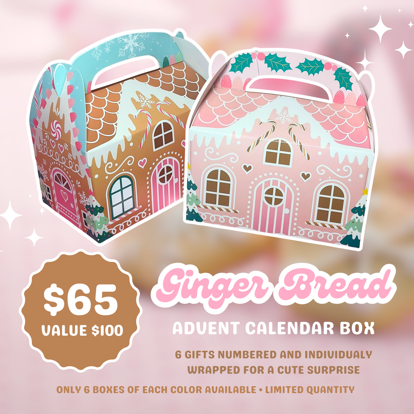 Gingerbread Advent Calendar Box