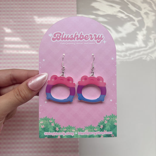 Bisexual Froggy Earrings