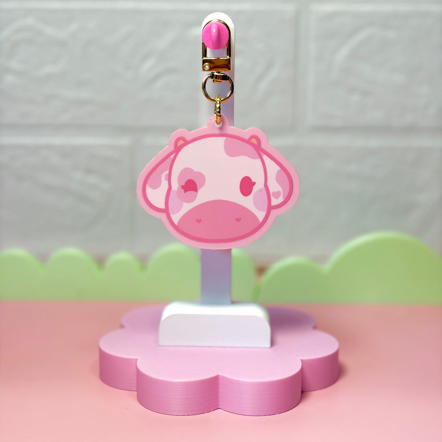 Blossom the Cow Keychain