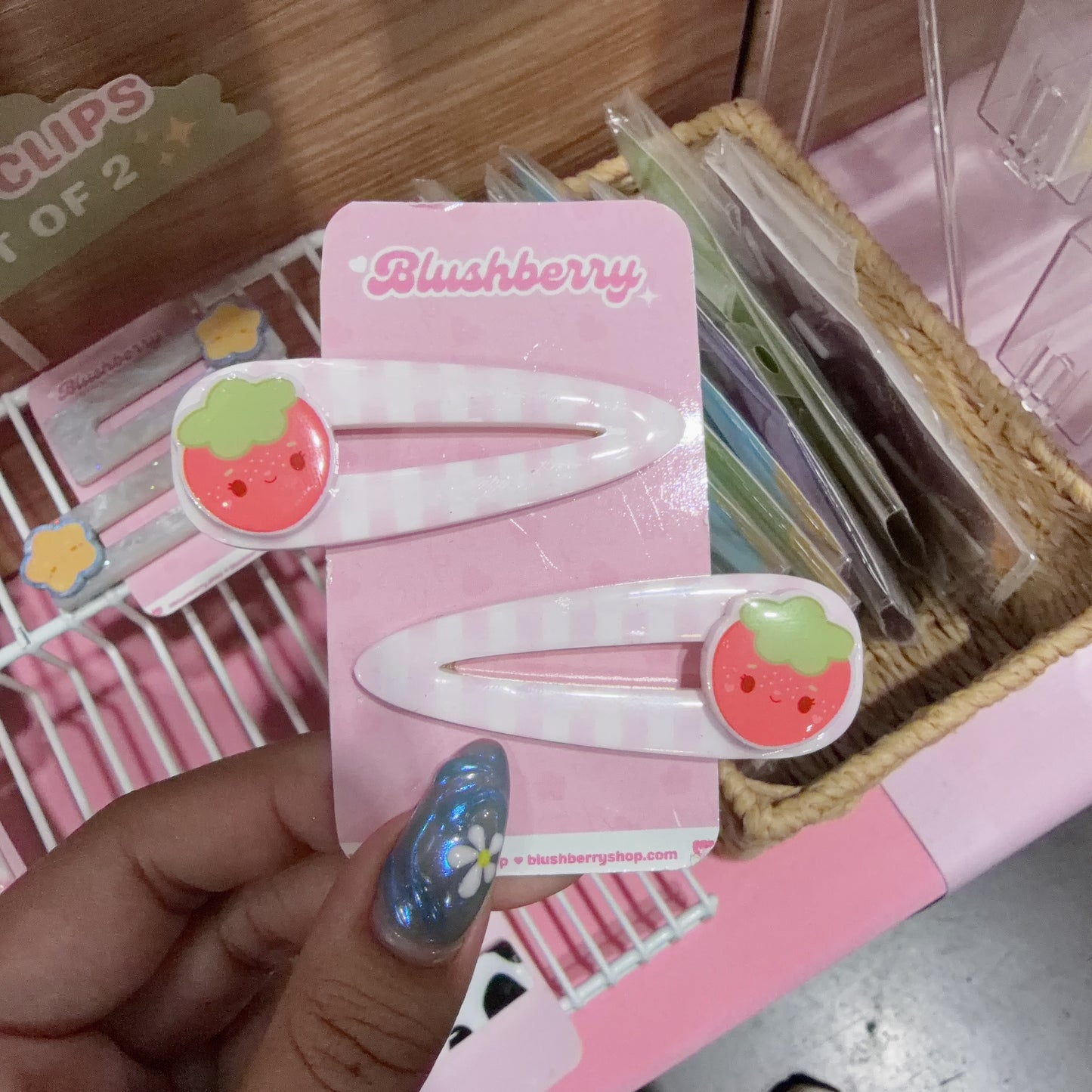 Strawberry Hairclips
