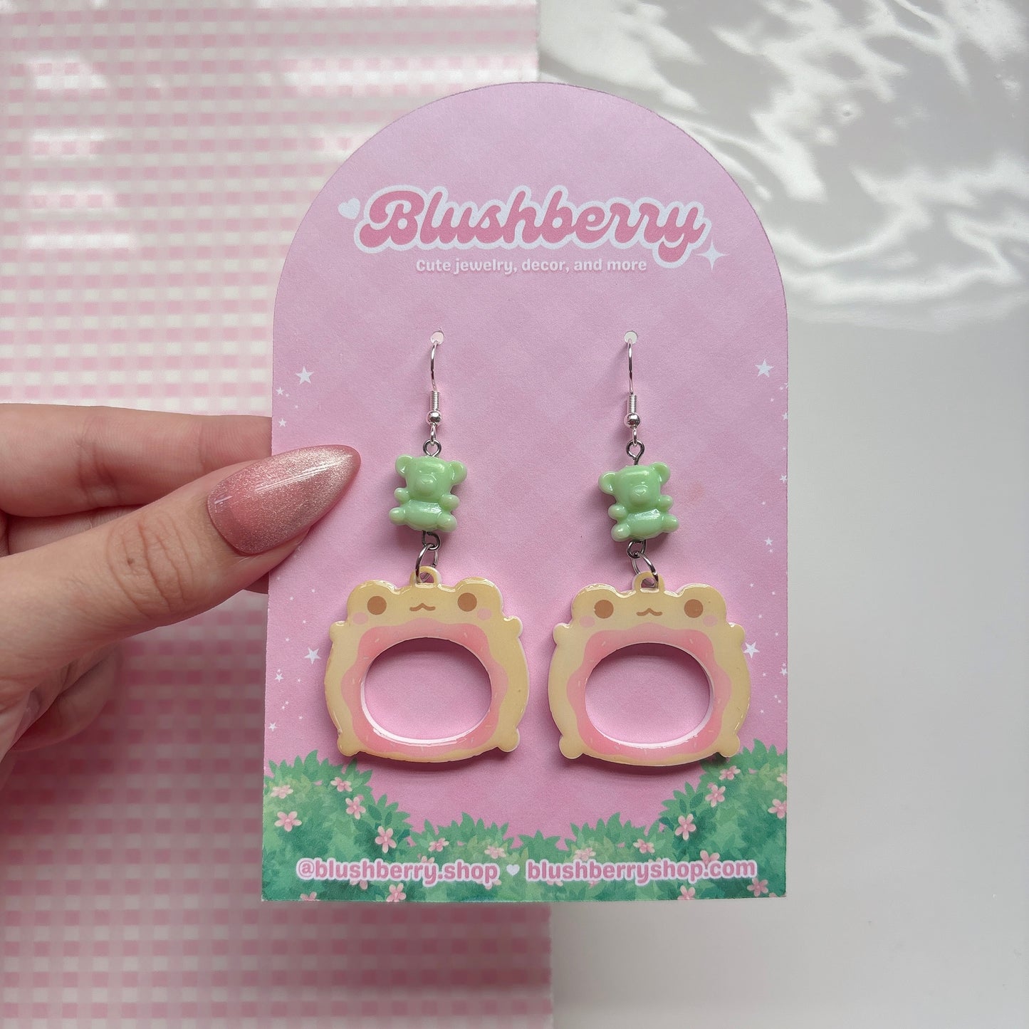 Donut Froggy Earrings