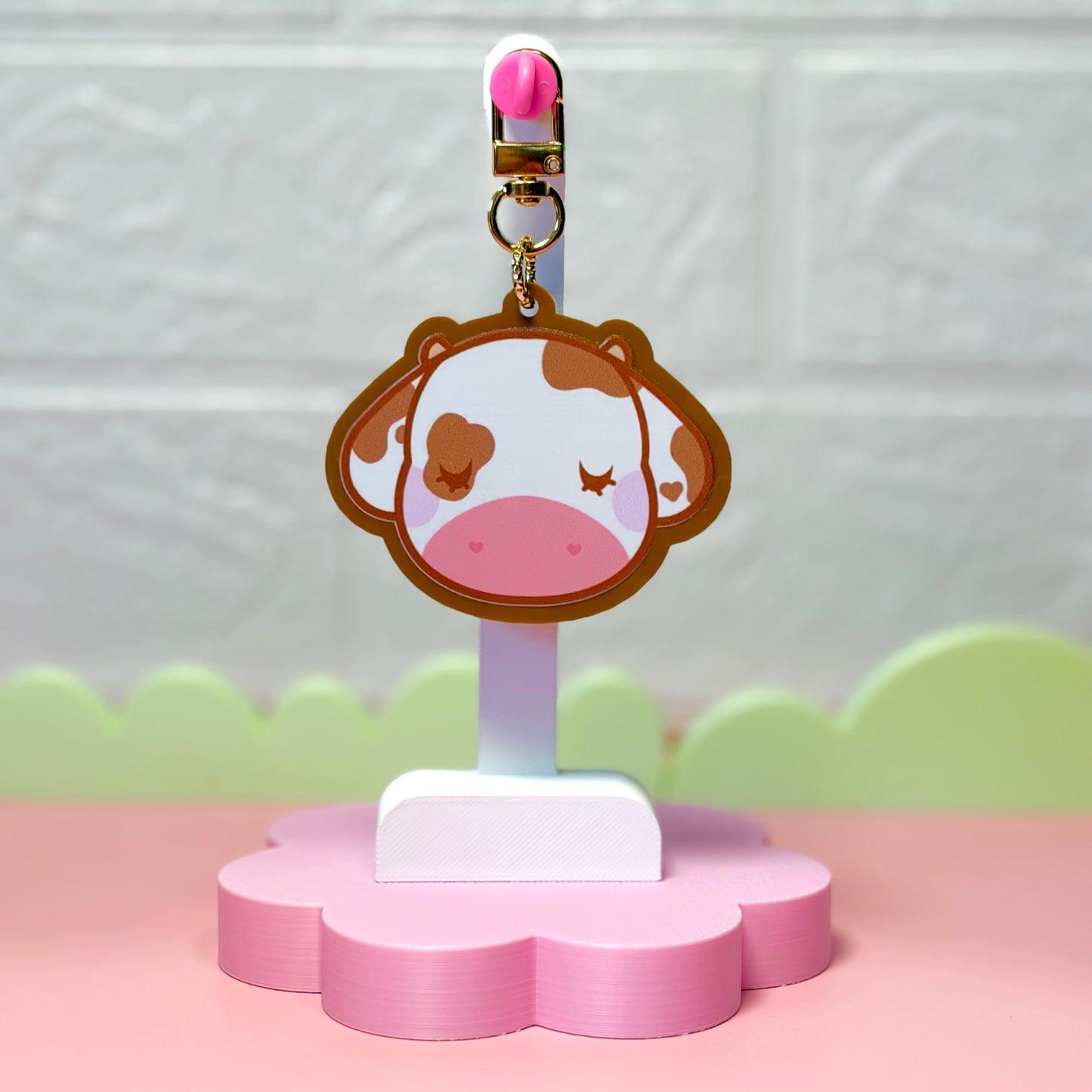 Cocoa the Cow Keychain