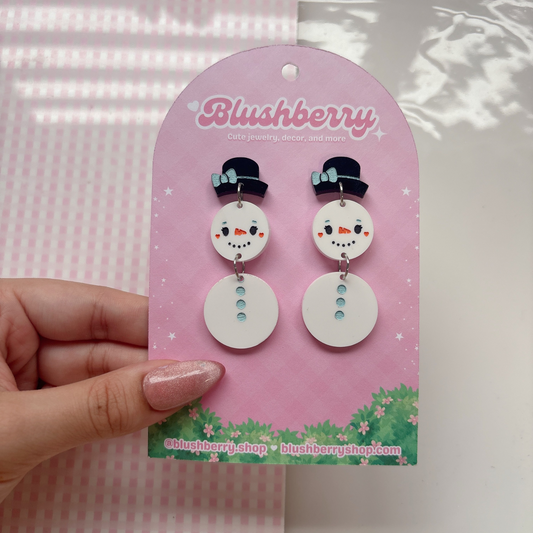 Snowman Earrings