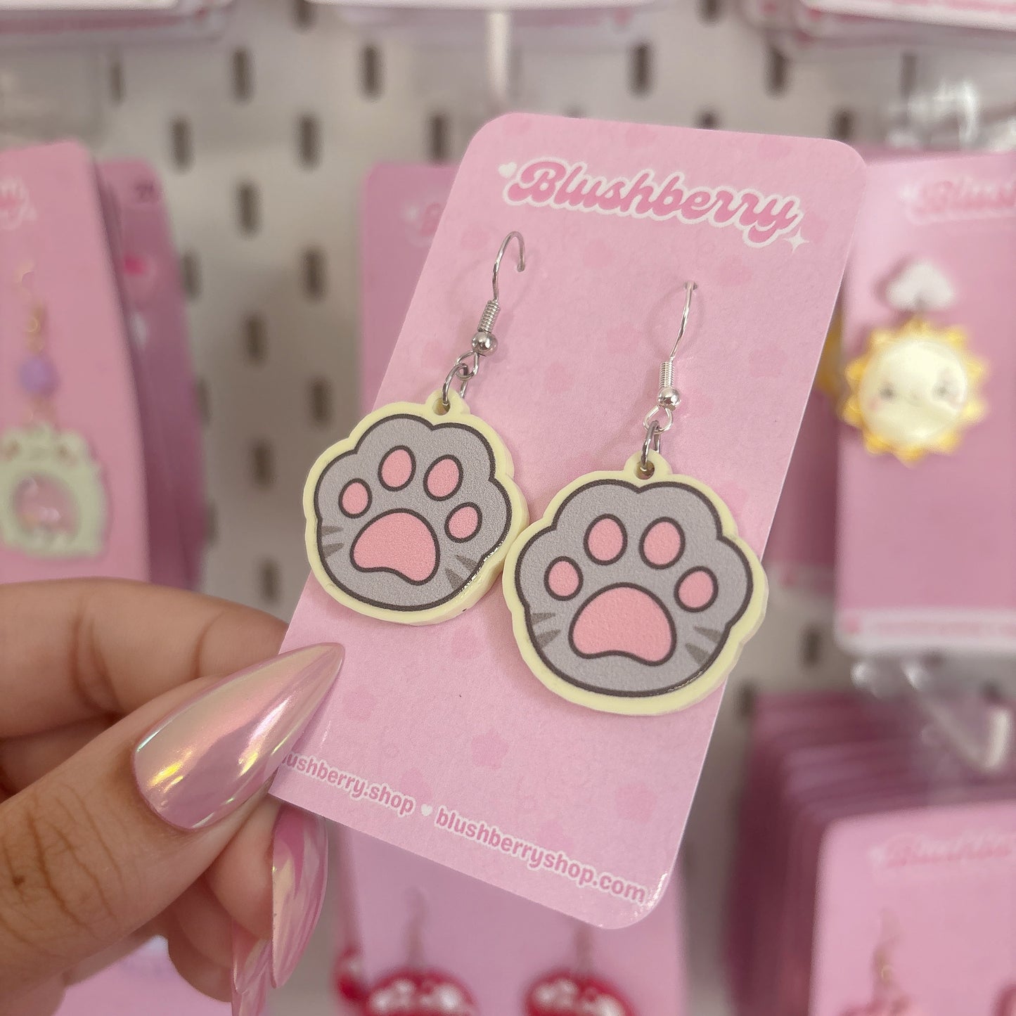 Tabby Paw Mini Earrings