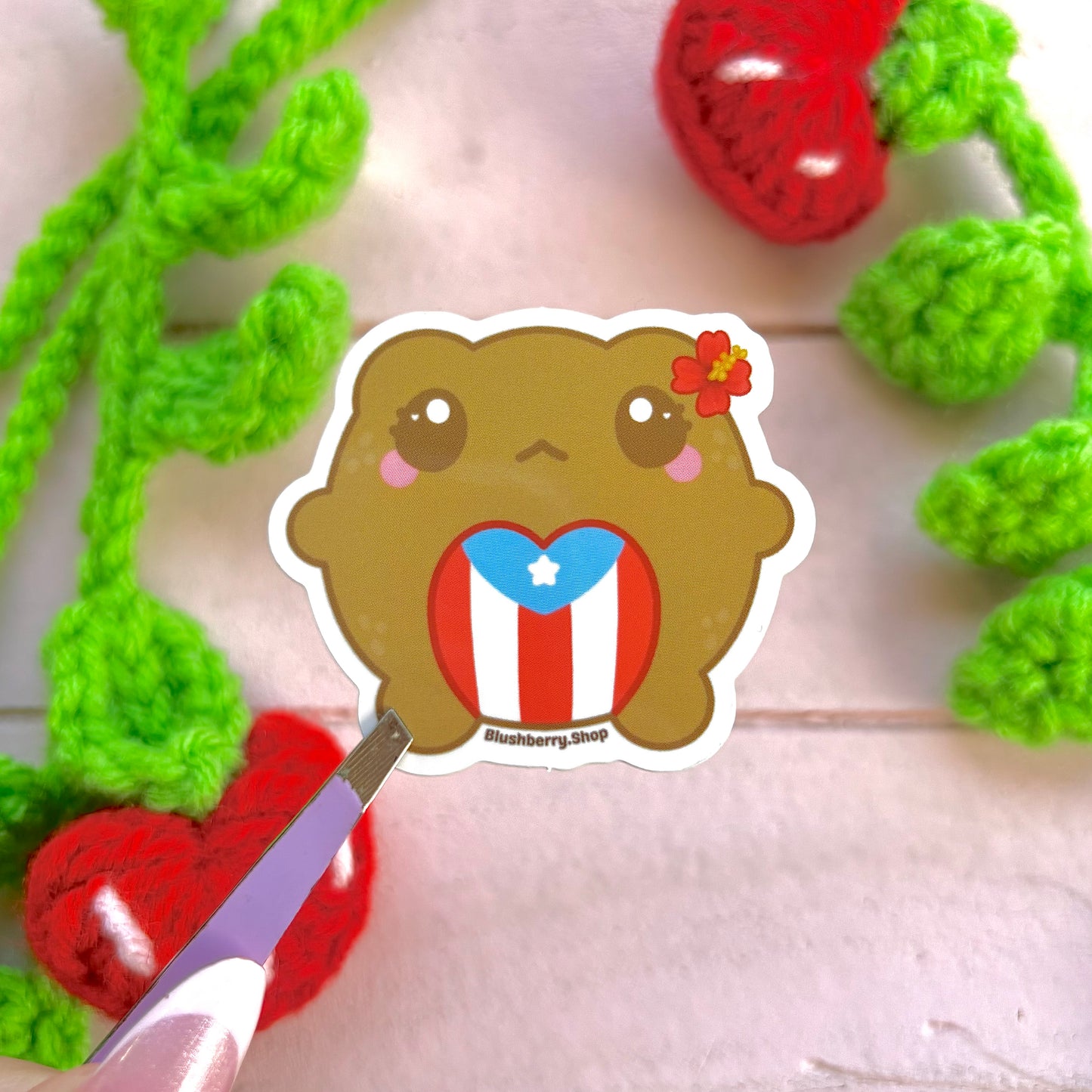 Mercedes the Coquí Sticker