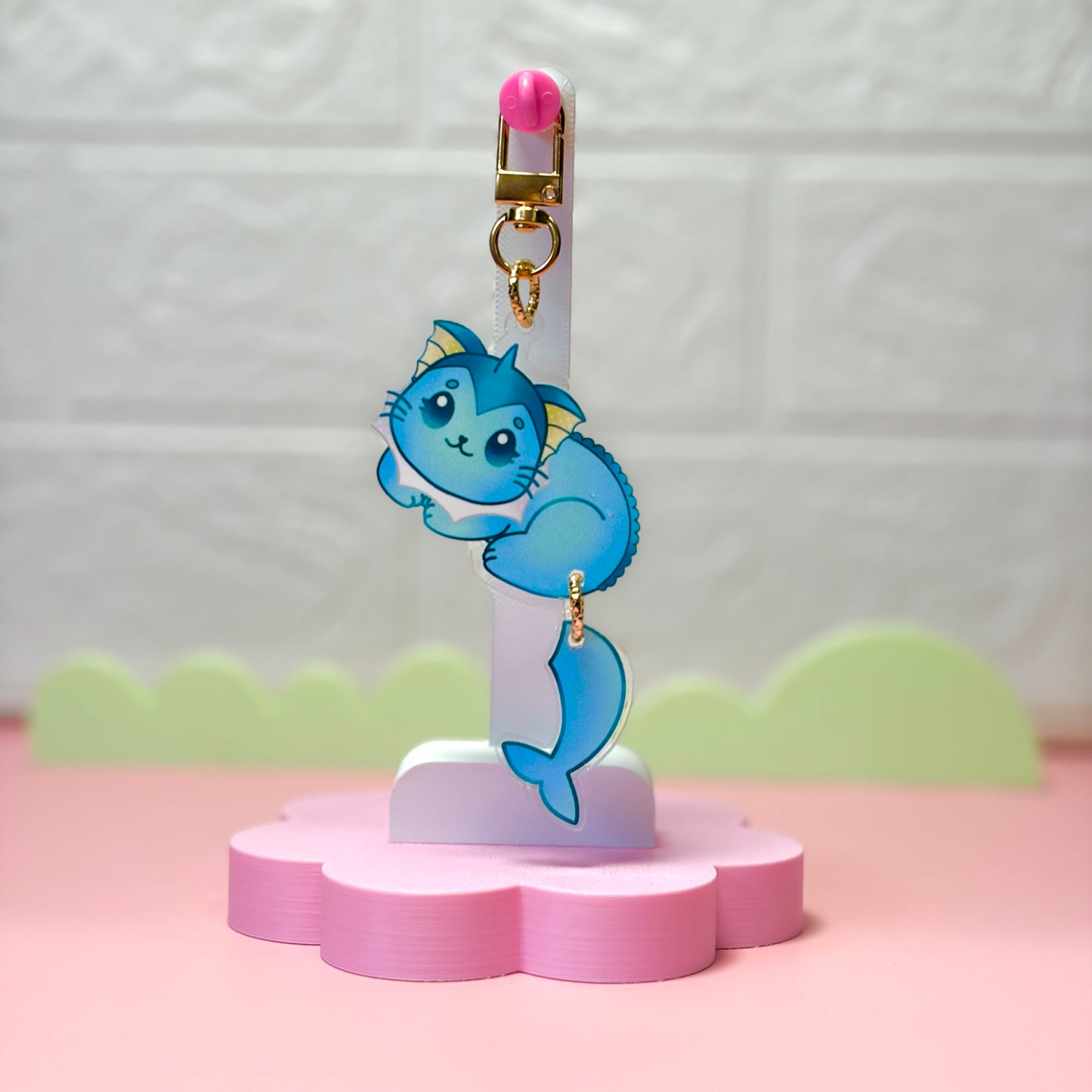 Kittylution Blue Keychain