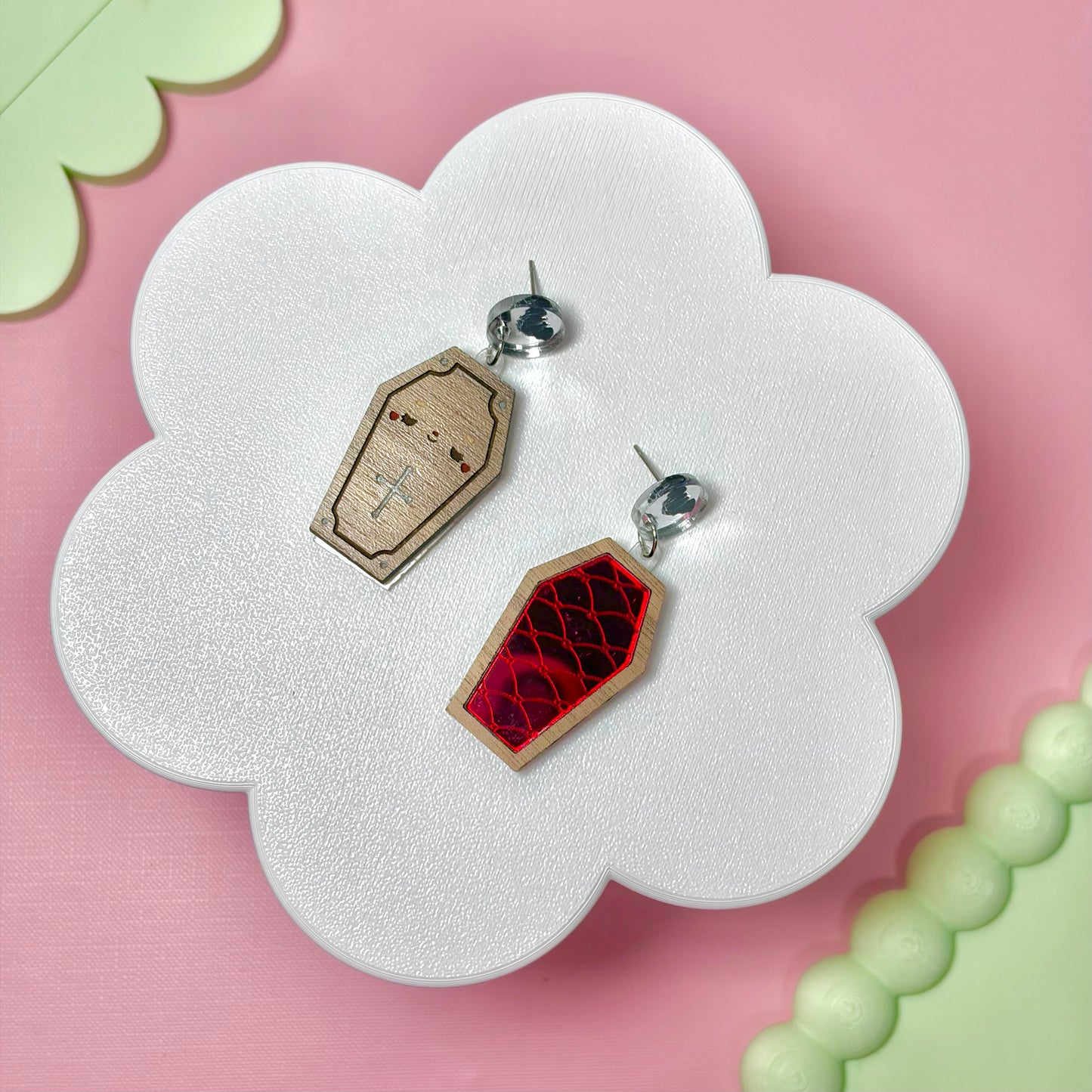 Coffin Earrings