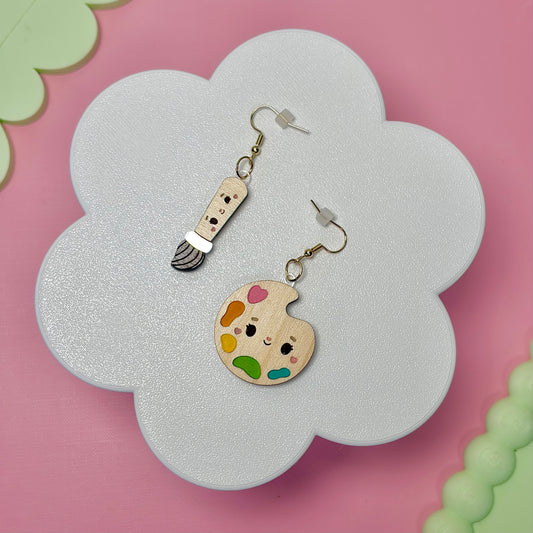 Paint Pallete Earrings