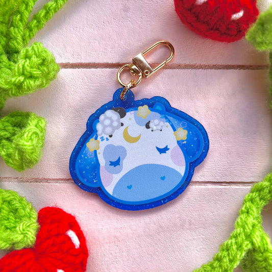 Pixie the Cow Keychain