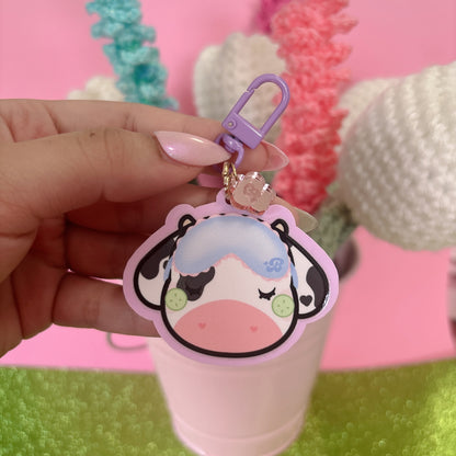 Spa Daisy the Cow Keychain