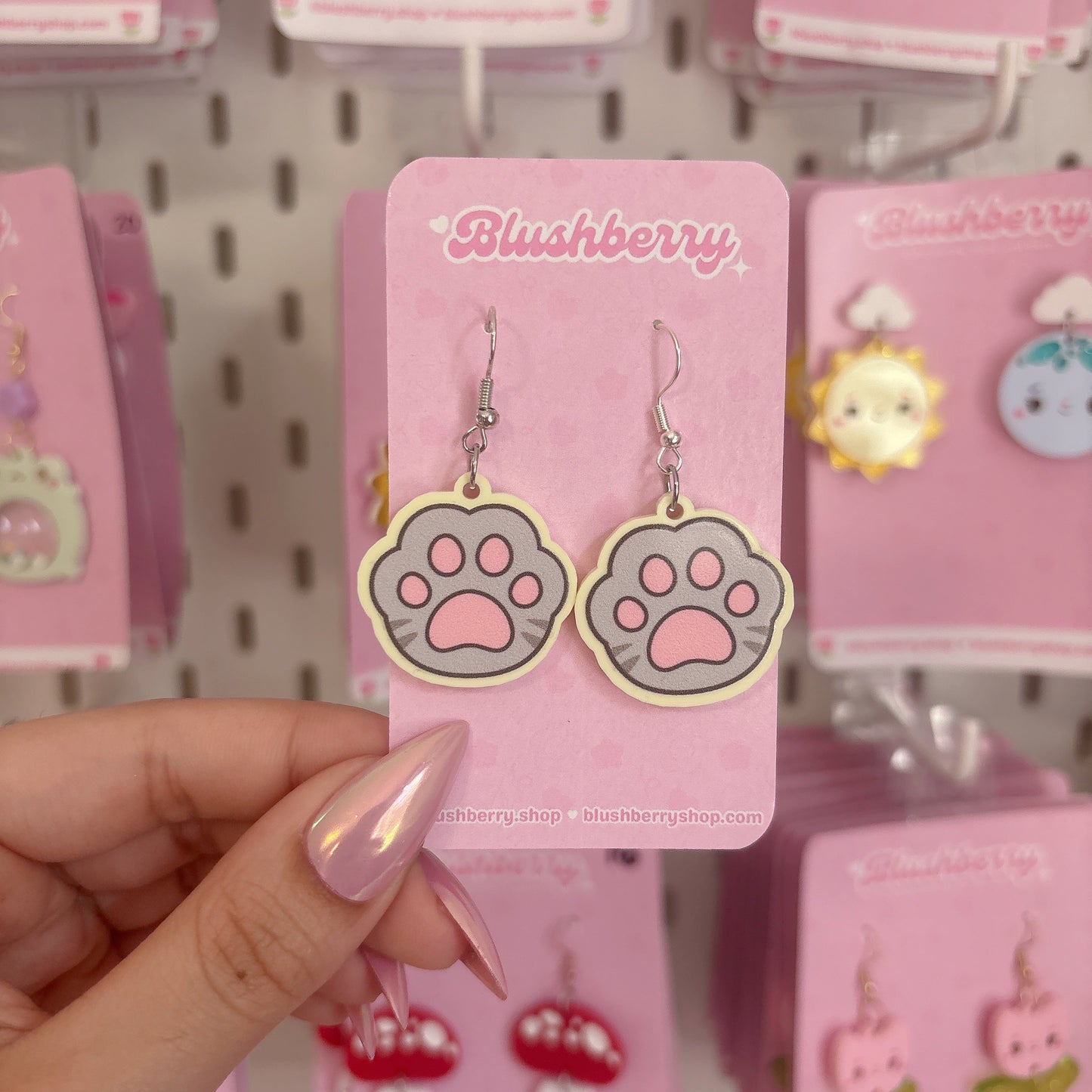 Tabby Paw Mini Earrings