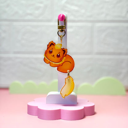 Kittylution Orange Keychain