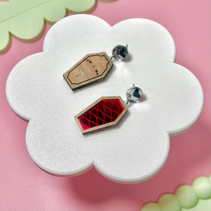 Coffin Earrings