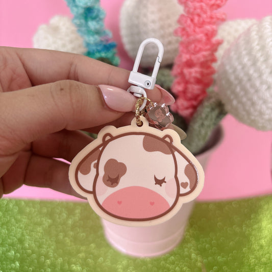 Cocoa the Cow Keychain