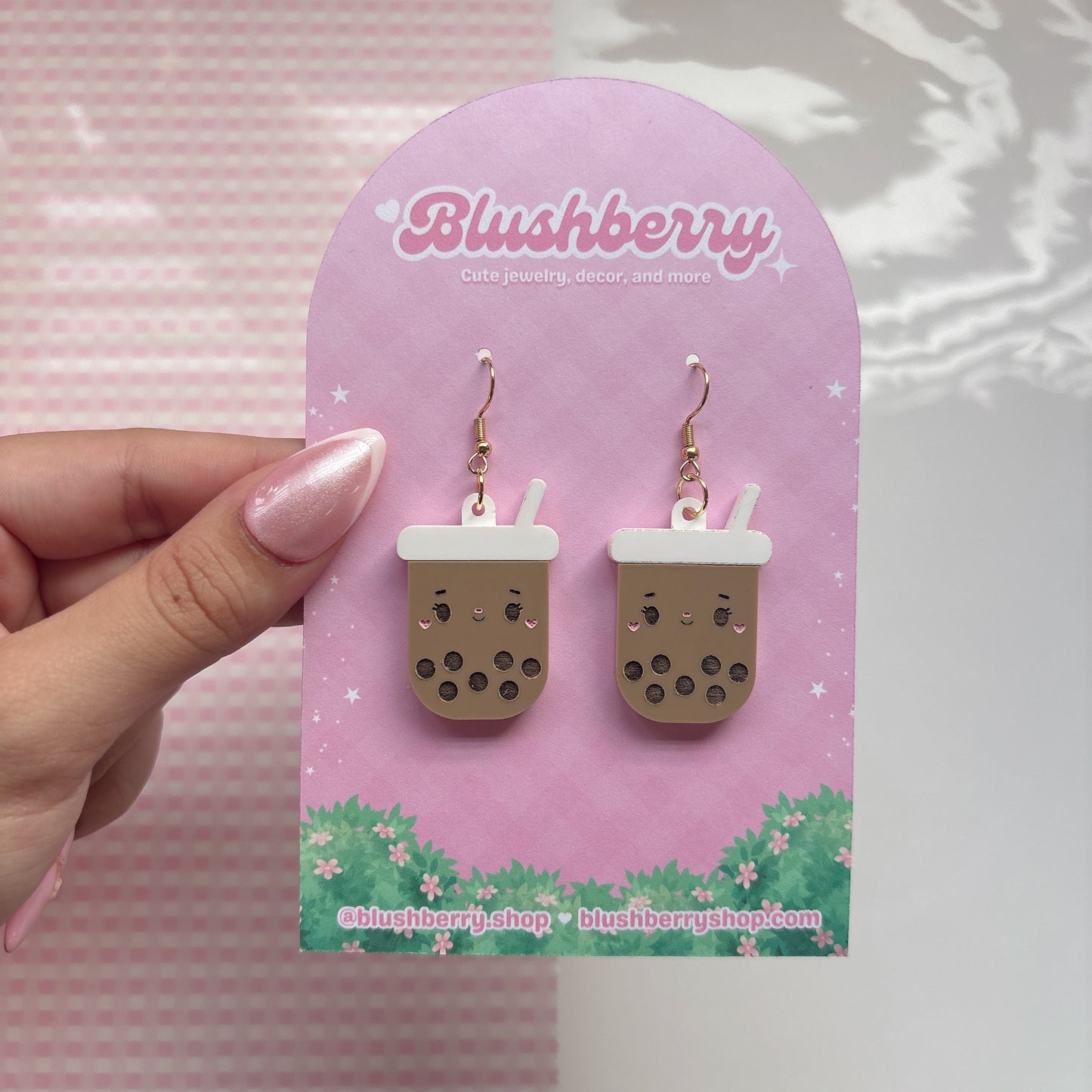 Brown Boba Earrings