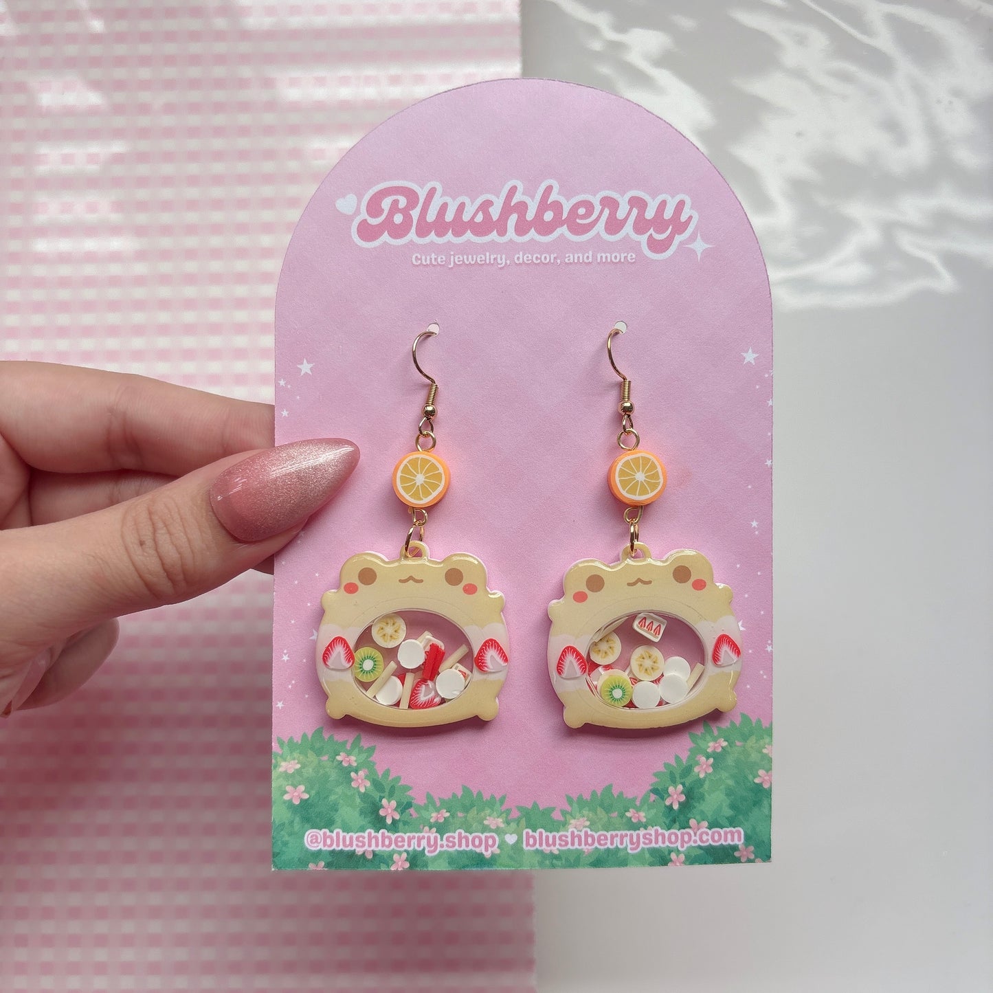 Fruit Sandwhich Froggy Earrings