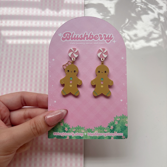 Gingerbread Cookie Earrings