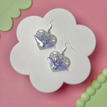 Moon Bat Earrings