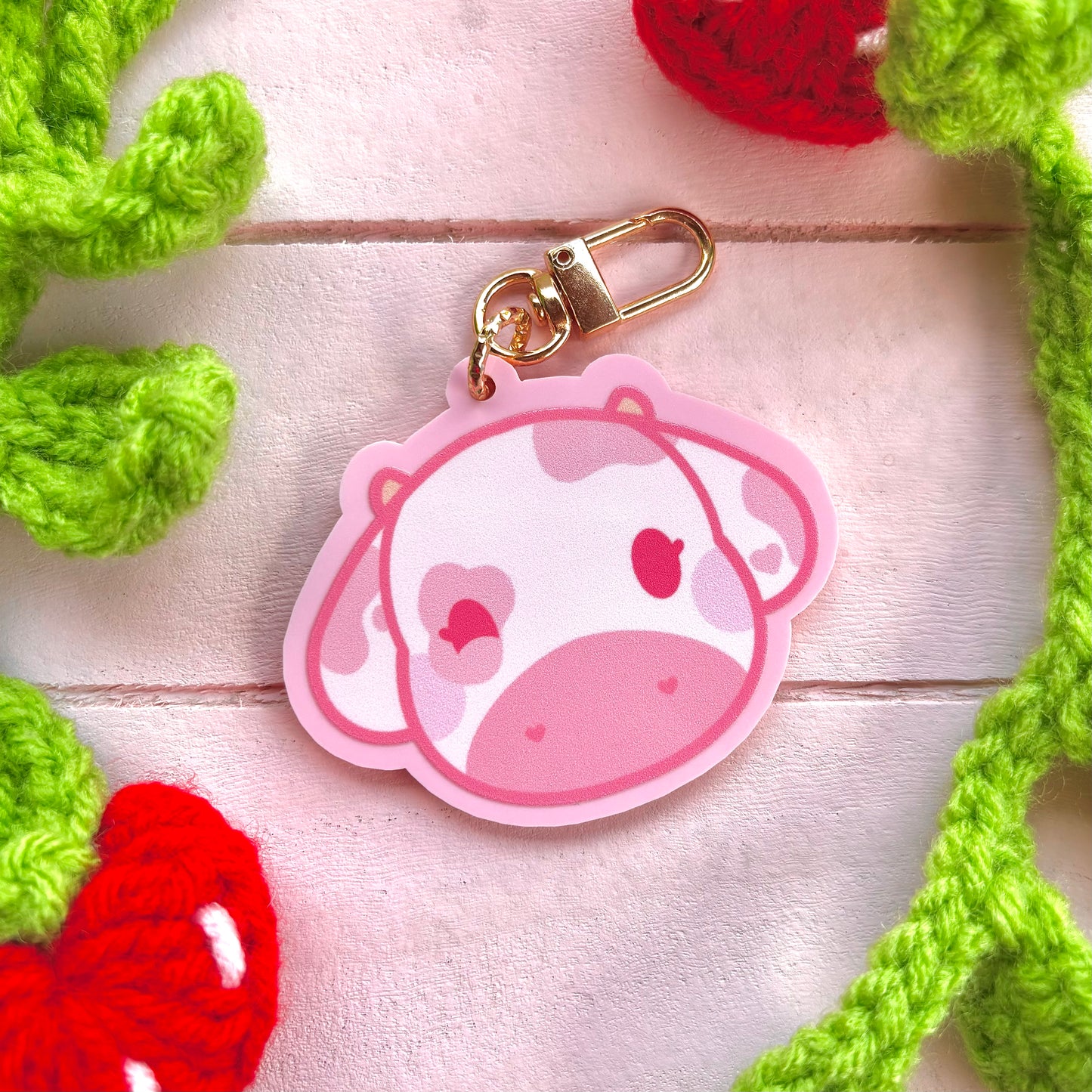 Blossom the Cow Keychain